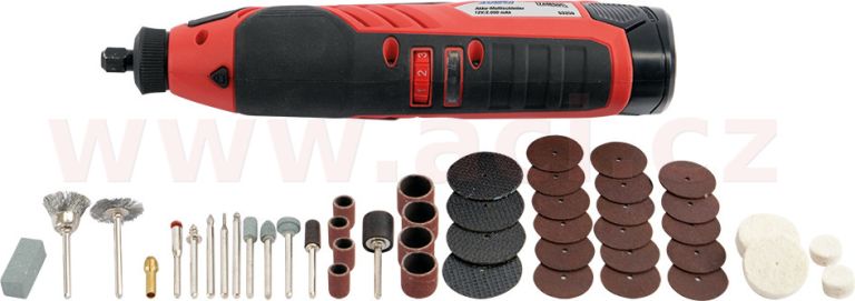 Přímá bruska aku, s příslušenstvím KUNZER