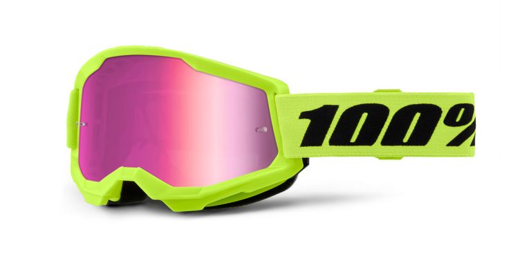 STRATA 2 JUNIOR, neon žlté, ružové plexi