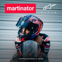 Přilba SUPERTECH R10 FLYTE limitovaná edice JORGE MARTIN, ALPINESTARS (fialová/červená) 2026