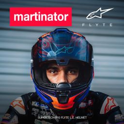 Přilba SUPERTECH R10 FLYTE limitovaná edice JORGE MARTIN, ALPINESTARS (fialová/červená) 2026