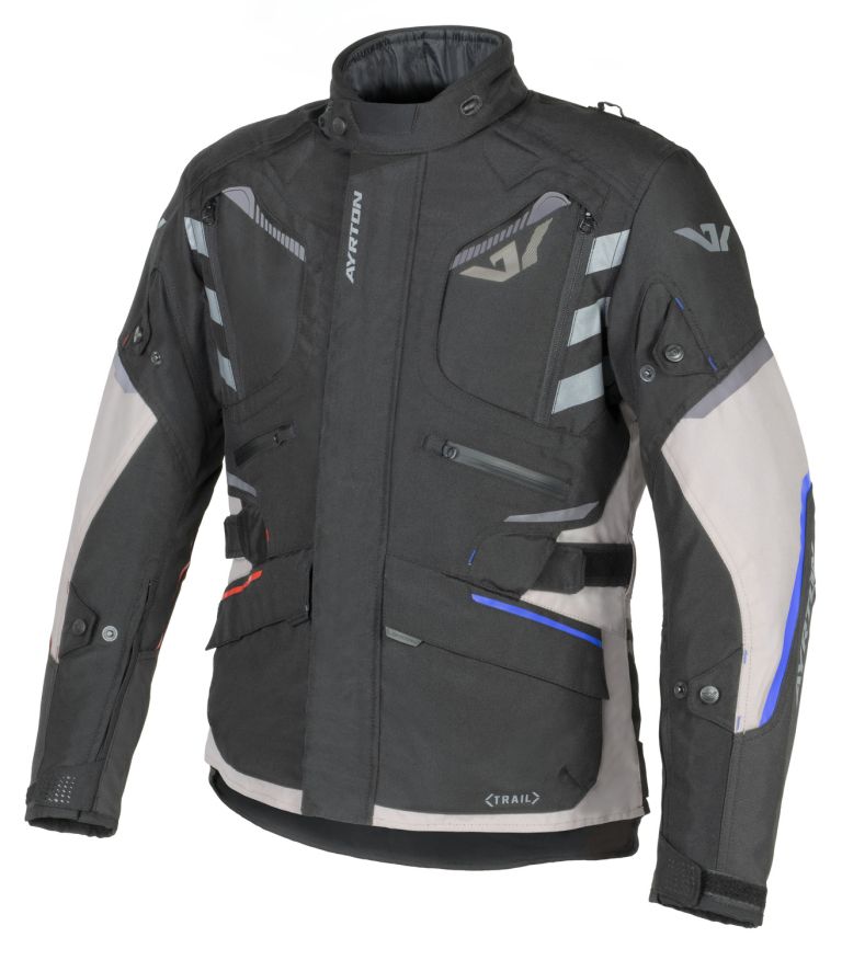 Bunda Trail, AYRTON (šedá/černá/red/modrá/šedá) 2026