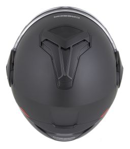 Prilba MultiFlip Solid, CASSIDA (čierna matná/červená/šedá) 2026