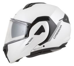 Prilba MultiFlip Solid, CASSIDA (biela perleť/černá) 2026