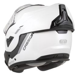 Prilba MultiFlip Solid, CASSIDA (biela perleť/černá) 2026