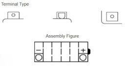 Motobatérie 12V, YB4L-B, 4,2Ah, 45A, konvenčné YUMICRON 121x71x93, YUASA originál (vr. balenie elektrolytu)