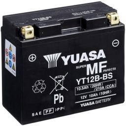 Motobatérie 12V, YT12B-BS, 10,5Ah, 210A, bezúdržbová MF AGM 150x69x130, YUASA originál (vr. balenie elektrolytu)