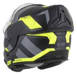 Přilba MultiFlip Korp, CASSIDA (černá matná/žlutá fluo/šedá) 2026