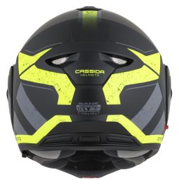 Přilba MultiFlip Korp, CASSIDA (černá matná/žlutá fluo/šedá) 2026
