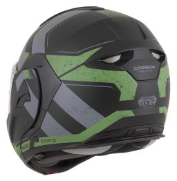 Přilba MultiFlip Korp, CASSIDA (černá matná/zelená/šedá) 2026
