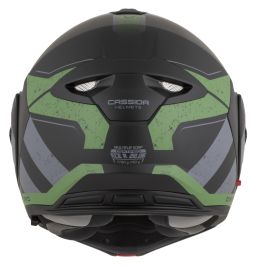 Přilba MultiFlip Korp, CASSIDA (černá matná/zelená/šedá) 2026