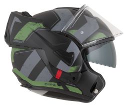 Přilba MultiFlip Korp, CASSIDA (černá matná/zelená/šedá) 2026