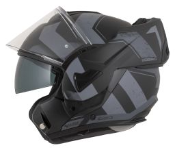 Přilba MultiFlip Korp, CASSIDA (černá matná/tmavě šedá/šedá) 2026
