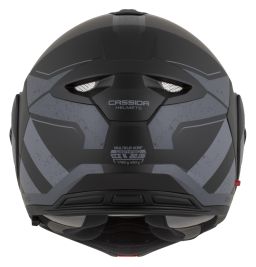 Přilba MultiFlip Korp, CASSIDA (černá matná/tmavě šedá/šedá) 2026