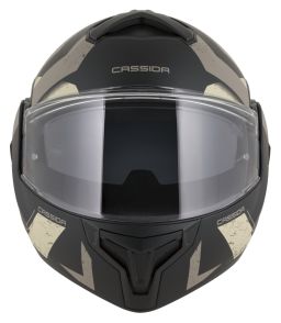 Prilba MultiFlip Korp, CASSIDA (čierna matná/písková/khaki) 2026