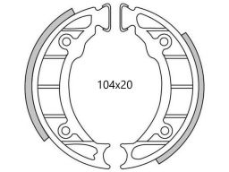 Brzdové obloženie (štandardné materiál) NEWFREN (2 ks v balenie)