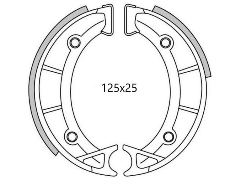 Brzdové obloženie (štandardné materiál) NEWFREN (2 ks v balenie)
