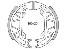 Brzdové obloženie (štandardné materiál) NEWFREN (2 ks v balenie)