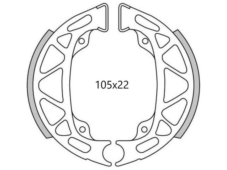 Brzdové obloženie (štandardné materiál) NEWFREN (2 ks v balenie)