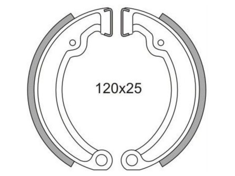 Brzdové obloženie (štandardné materiál) NEWFREN (2 ks v balenie)