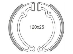 Brzdové obloženie (štandardné materiál) NEWFREN (2 ks v balenie)