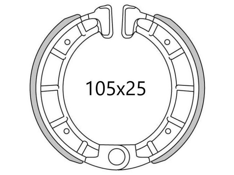 Brzdové obloženie (štandardné materiál) NEWFREN (2 ks v balenie)