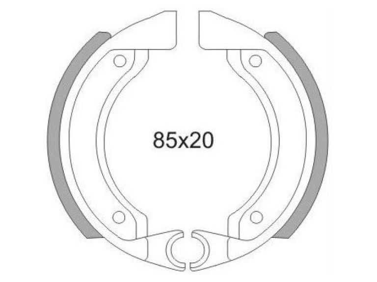 Brzdové obloženie (štandardné materiál) NEWFREN (2 ks v balenie)
