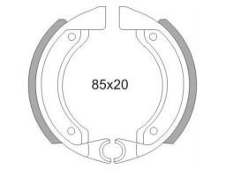 Brzdové obloženie (štandardné materiál) NEWFREN (2 ks v balenie)
