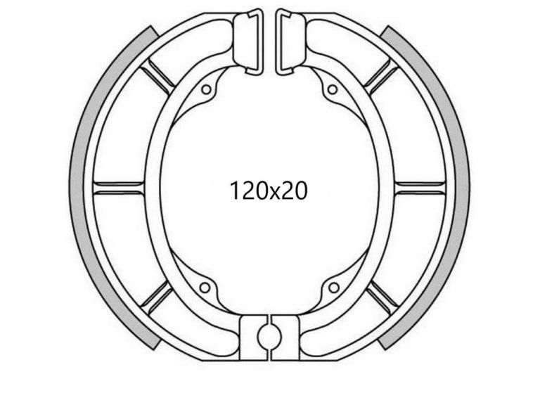 Brzdové obloženie (štandardné materiál) NEWFREN (2 ks v balenie)