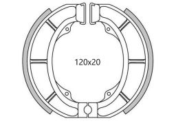 Brzdové obloženie (štandardné materiál) NEWFREN (2 ks v balenie)