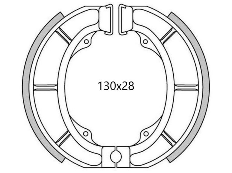 Brzdové obloženie (štandardné materiál) NEWFREN (2 ks v balenie)