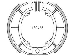 Brzdové obloženie (štandardné materiál) NEWFREN (2 ks v balenie)