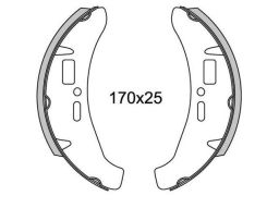 Brzdové obloženie (drážkované) NEWFREN (2 ks v balenie)