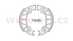 Brzdové obloženie (drážkované) NEWFREN (2 ks v balenie)