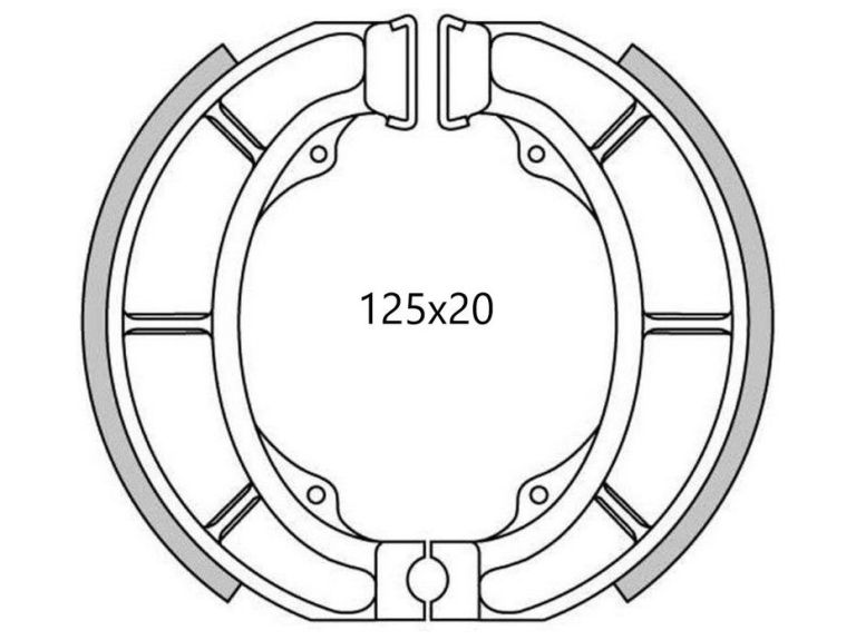 Brzdové obloženie (drážkované) NEWFREN (2 ks v balenie)