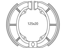 Brzdové obloženie (drážkované) NEWFREN (2 ks v balenie)
