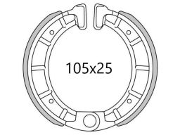Brzdové obloženie (drážkované) NEWFREN (2 ks v balenie)