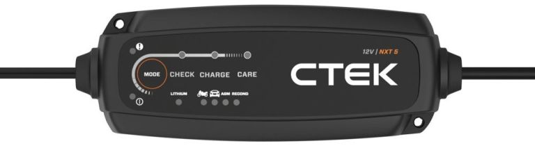 Nabíječka CTEK NXT 5 EU pro olověné a litiové baterie 12 V, 5A, 1,2 - 110Ah / 160Ah