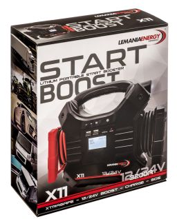 Startovací lithium booster X11 12/24V LEMANIA ENERGY