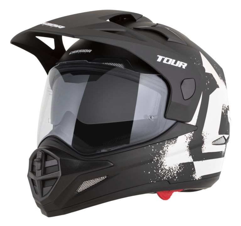 Prilba Tour 2.0 Crew, CASSIDA (čierna matná/bílá, plexi s prípravou pre Pinlock) 2026