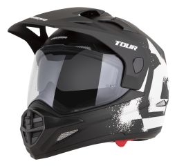 Prilba Tour 2.0 Crew, CASSIDA (čierna matná/bílá, plexi s prípravou pre Pinlock) 2026