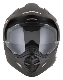 Prilba Tour 2.0 Crew, CASSIDA (čierna matná/bílá, plexi s prípravou pre Pinlock) 2026