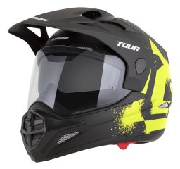 Prilba Tour 2.0 Crew, CASSIDA (čierna matná/žlutá fluo, plexi s prípravou pre Pinlock) 2026