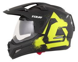 Prilba Tour 2.0 Crew, CASSIDA (čierna matná/žlutá fluo, plexi s prípravou pre Pinlock) 2026