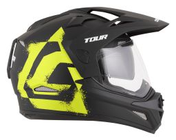 Prilba Tour 2.0 Crew, CASSIDA (čierna matná/žlutá fluo, plexi s prípravou pre Pinlock) 2026