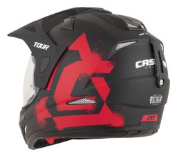 Prilba Tour 2.0 Crew, CASSIDA (čierna matná/červená, plexi s prípravou pre Pinlock) 2026