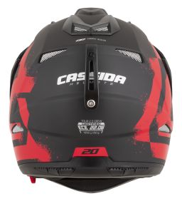 Prilba Tour 2.0 Crew, CASSIDA (čierna matná/červená, plexi s prípravou pre Pinlock) 2026