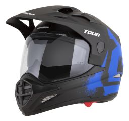 Prilba Tour 2.0 Crew, CASSIDA (čierna matná/modrá, plexi s prípravou pre Pinlock) 2026