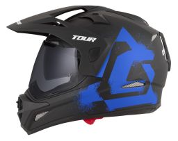 Prilba Tour 2.0 Crew, CASSIDA (čierna matná/modrá, plexi s prípravou pre Pinlock) 2026