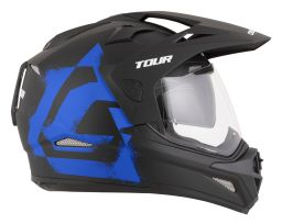 Prilba Tour 2.0 Crew, CASSIDA (čierna matná/modrá, plexi s prípravou pre Pinlock) 2026