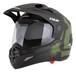 Prilba Tour 2.0 Crew, CASSIDA (čierna matná/tmavě zelená, plexi s prípravou pre Pinlock) 2026